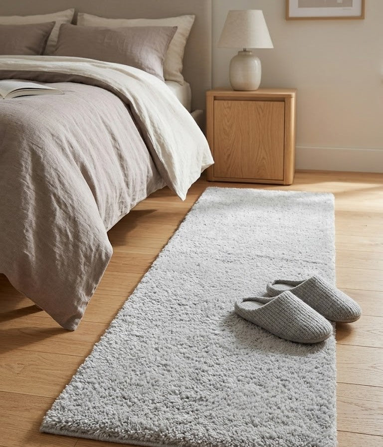 Tepih Modern Aksu Royal Grey Anti-Slip për Sallon dhe Dhomë Gjumi
