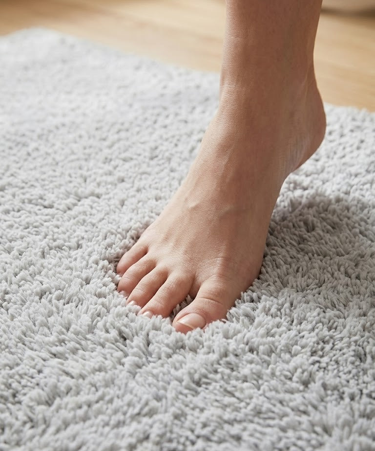 Tepih Modern Aksu Royal Grey Anti-Slip për Sallon dhe Dhomë Gjumi