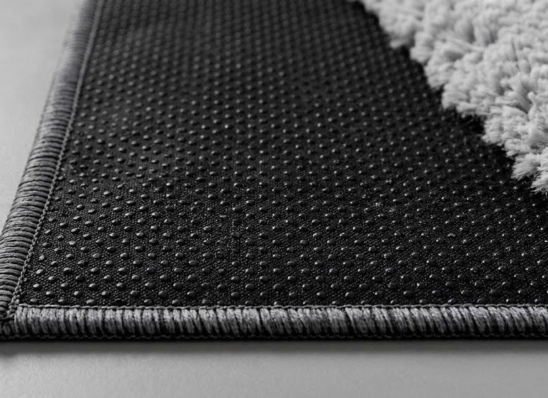 Tepih Modern Aksu Royal Grey Anti-Slip për Sallon dhe Dhomë Gjumi